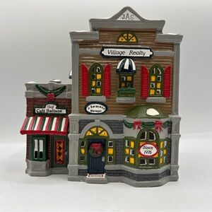 Department 56 1990 Vintage Original Snow Village- Village Realty 5154-3 Retired